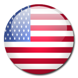 Circular United States Flag Graphic